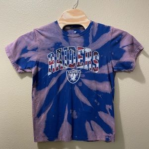 Men’s Medium NFL Las Vegas Raiders Fanatics Bleached Tie Dye Shirt